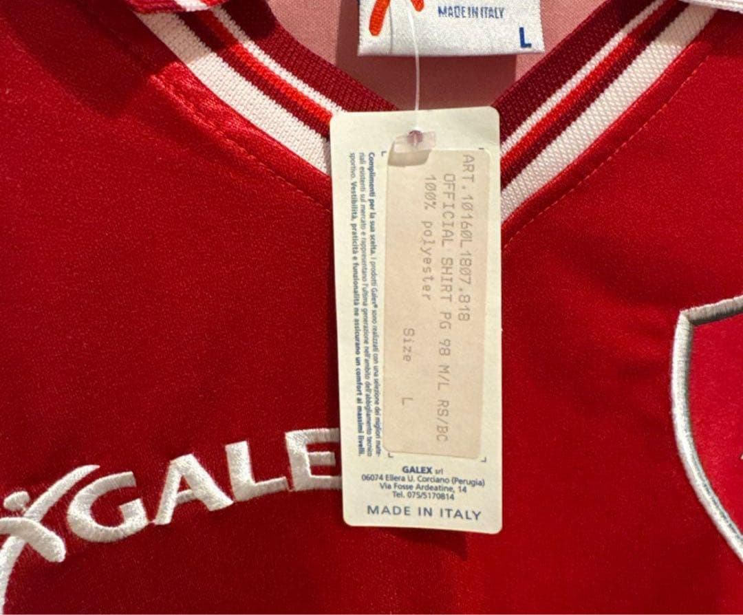 1998 /1999 ペルージャ 中田英寿 長袖