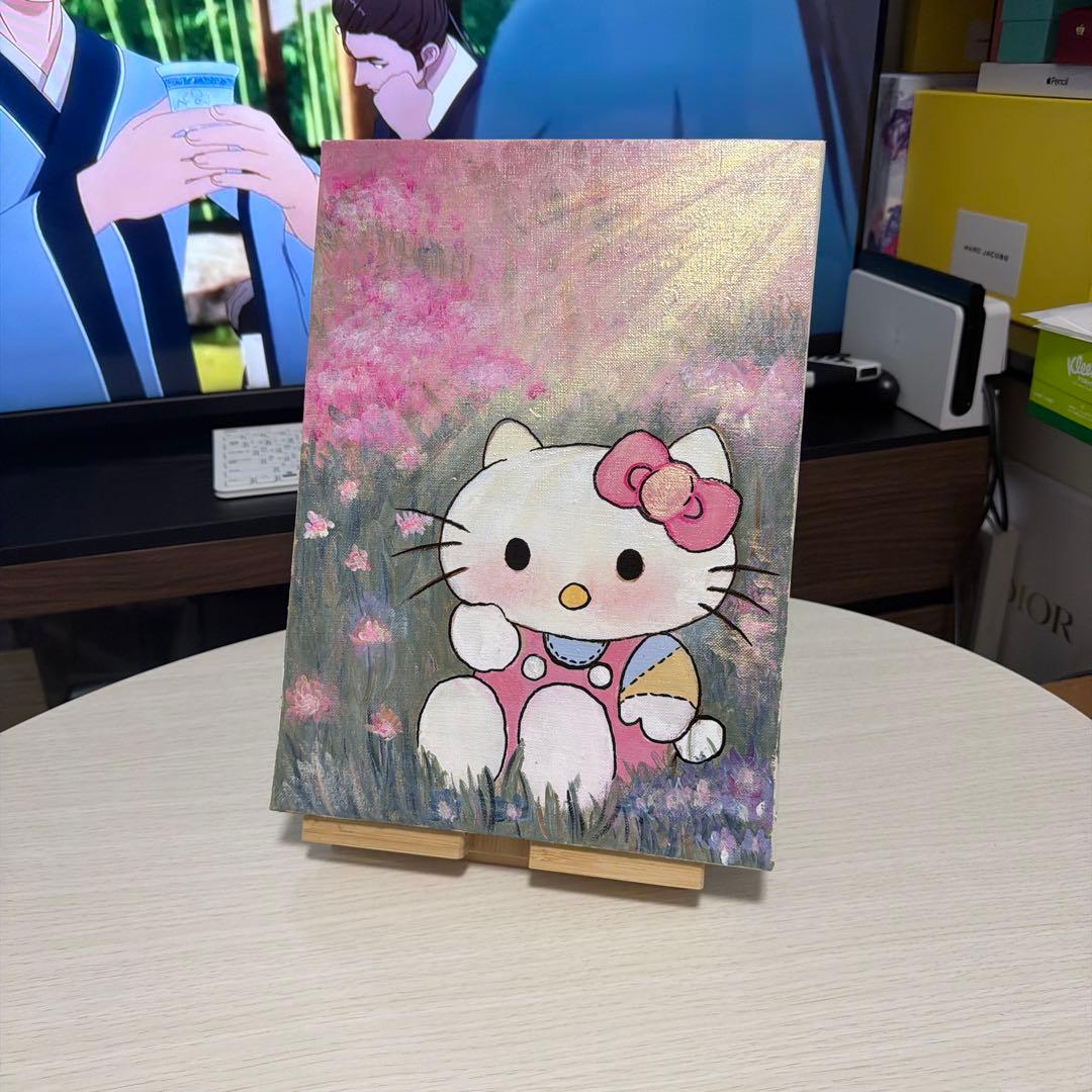 ハローキティ キャンバスアート