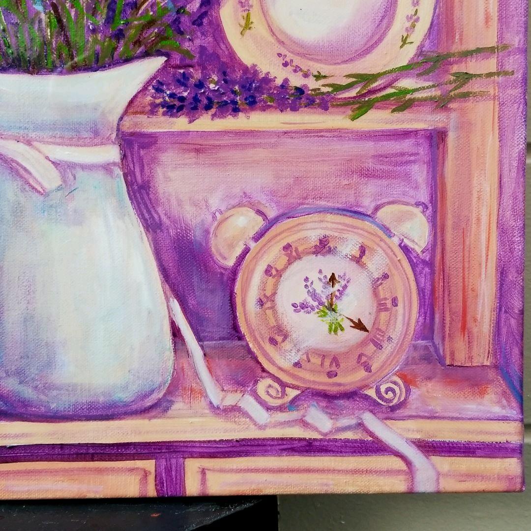 油絵　専用　いやしのラベンダーコーナー