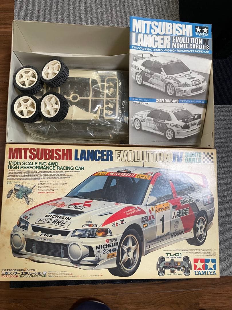 タミヤ 1/10電動RC 三菱ランエボ4 モンテカルロ仕様TL-01