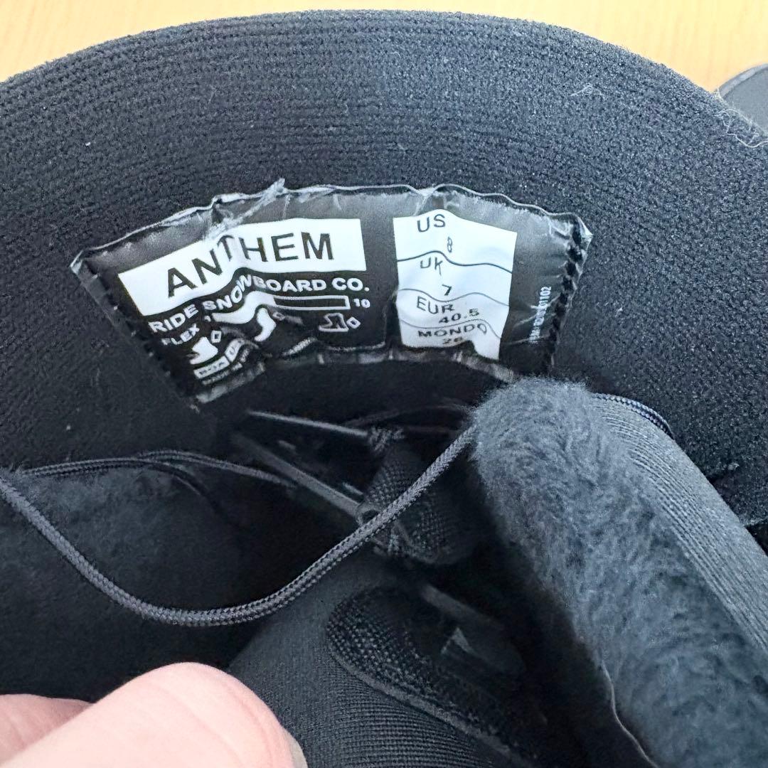 RIDE ライド ANTHEM BOA スノーボードブーツ 26cm ブラック