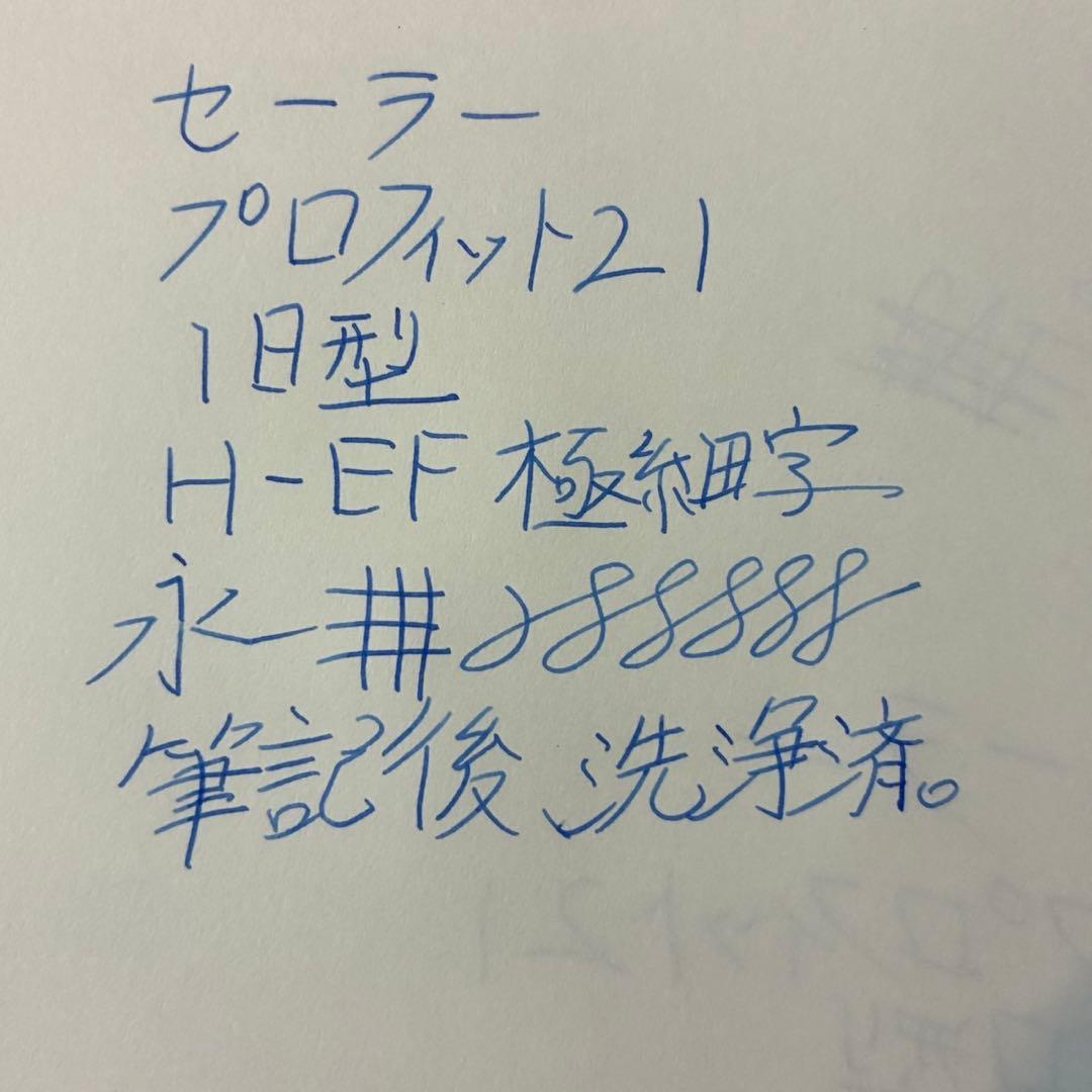 プロフィット21 旧型　万年筆　EF 極細