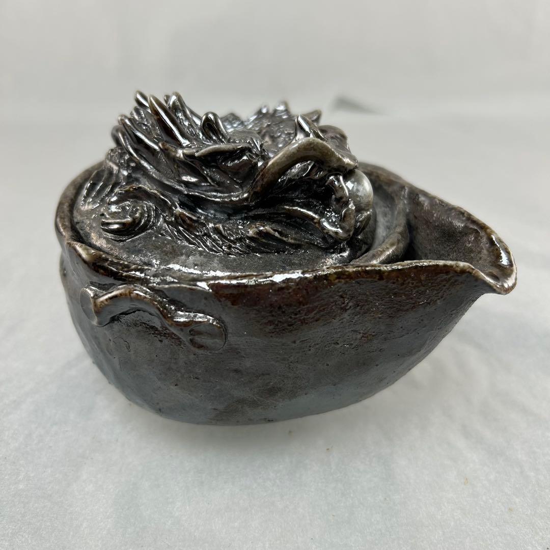 石田安弘 備前焼龍宝瓶 人気作者 急須 茶注 煎茶 茶道具