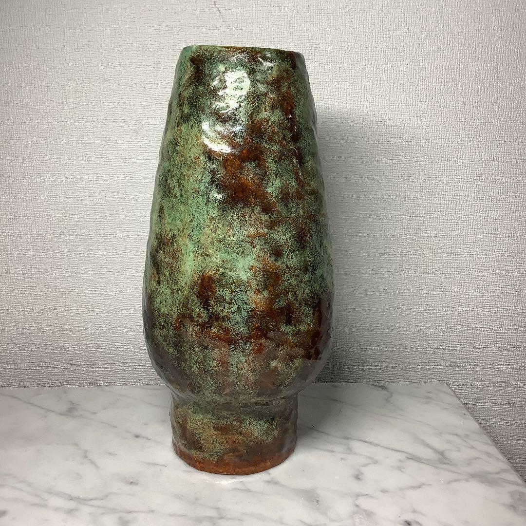 「お値下げ」大樋焼　中村長阿弥作　花入