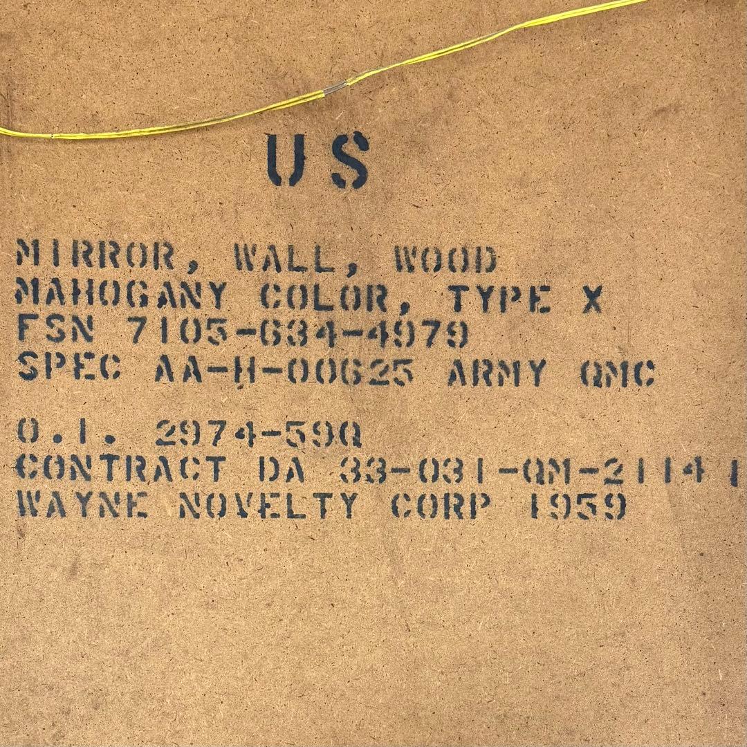 SNT1376 1960年代 US ARMY ヴィンテージ ウォールミラー
