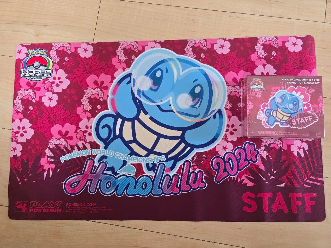【スタッフ限定】WCS2024 ポケモン ホノルル プレイマット ダメカン
