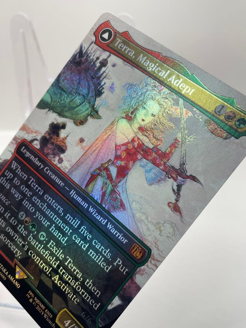 t*o様 希少 mtg 魔導戦士、ティナ 英語 拡張FOIL FF