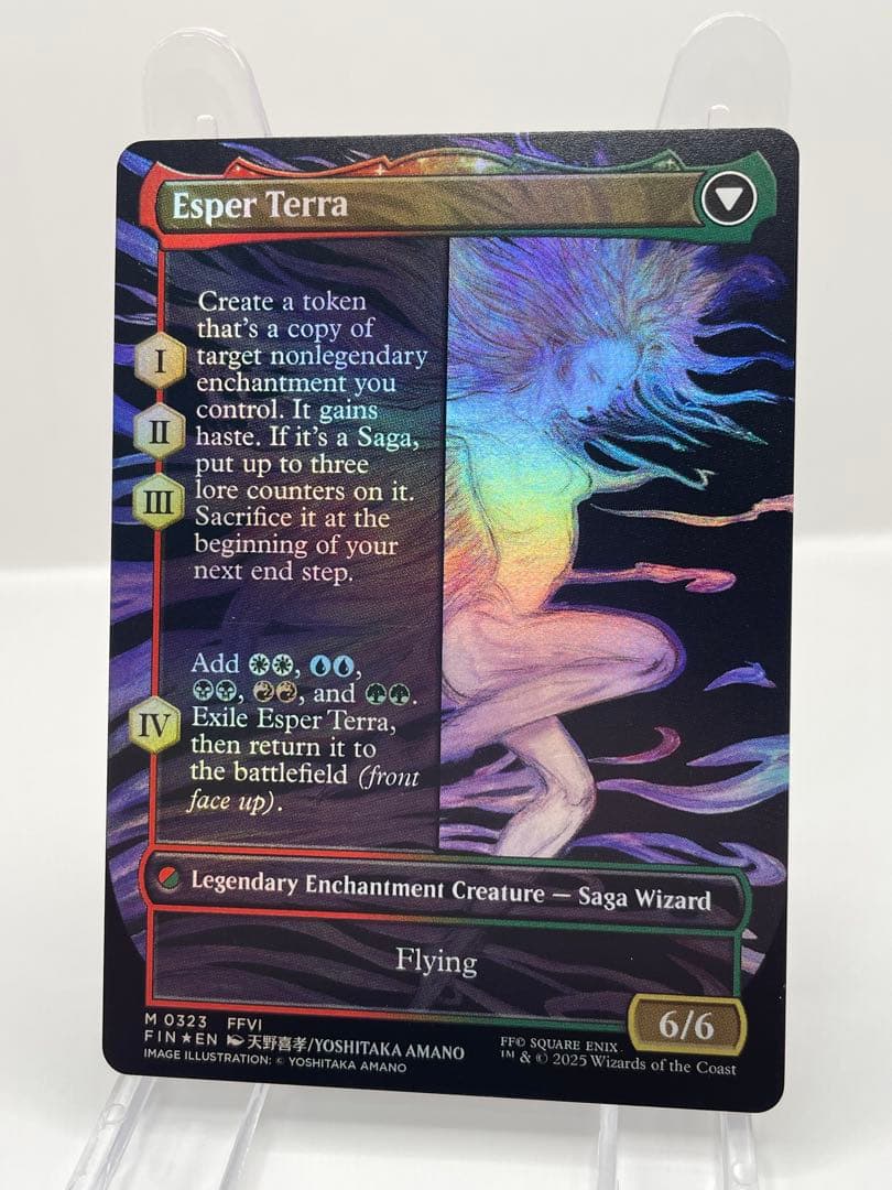 t*o様 希少 mtg 魔導戦士、ティナ 英語 拡張FOIL FF