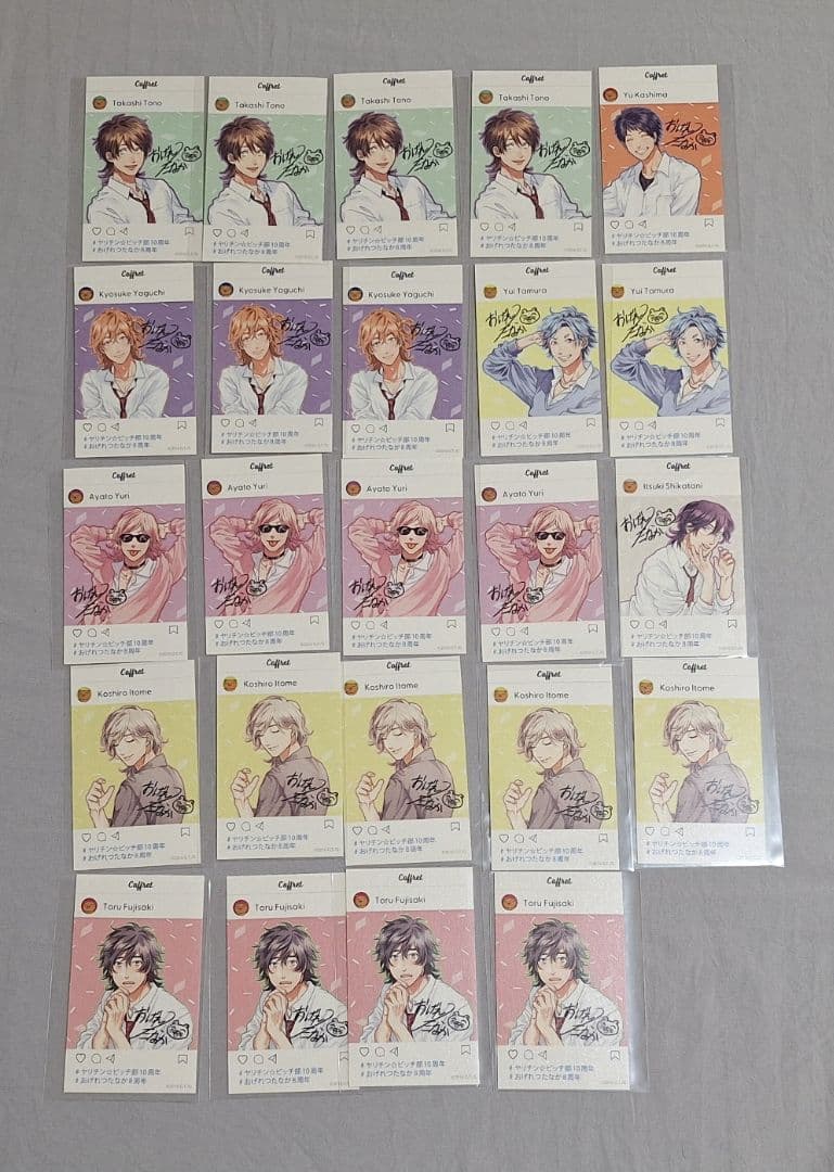 ヤリチン☆ビッチ部 缶バッジ＆カード まとめ売り おげれつたなか 個展 レア