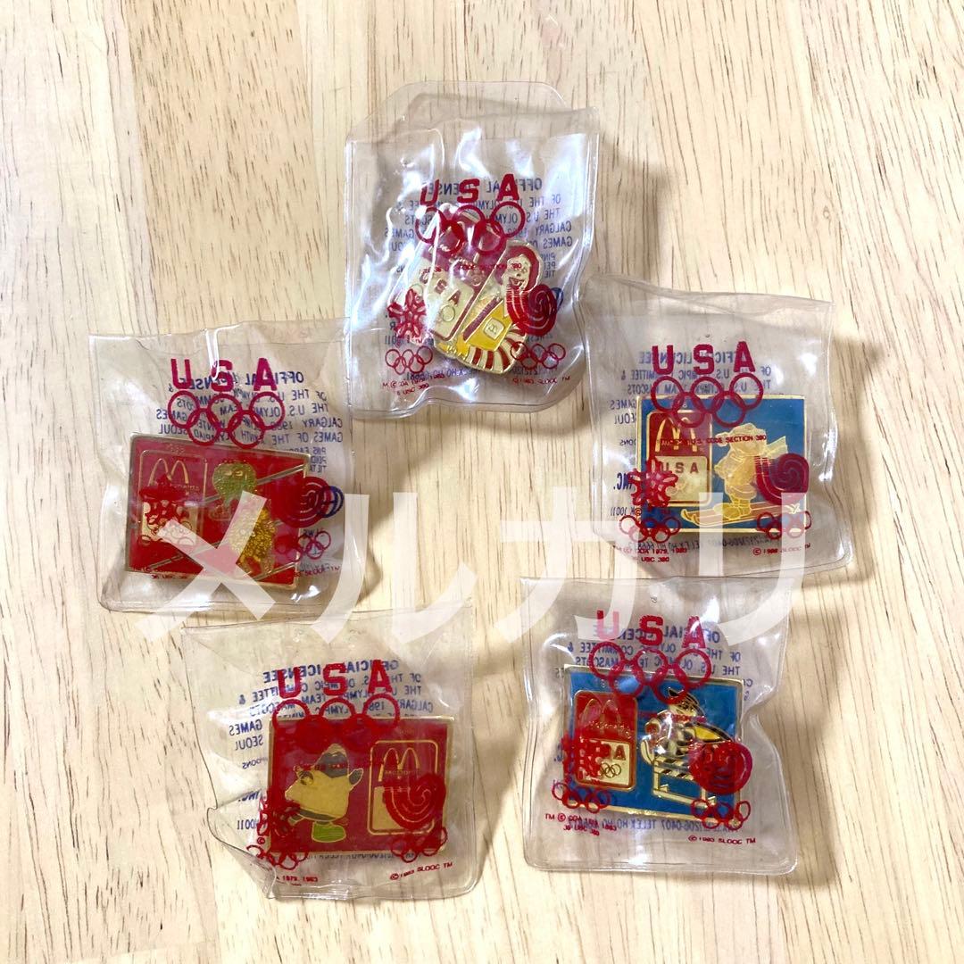 マクドナルド ソウルオリンピック USA ピンバッジ　フルセット　希少