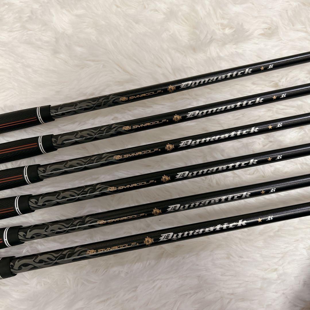 DYNAGOLF アイアンセット DYNAMIX 6本 ヘッドカバー付き