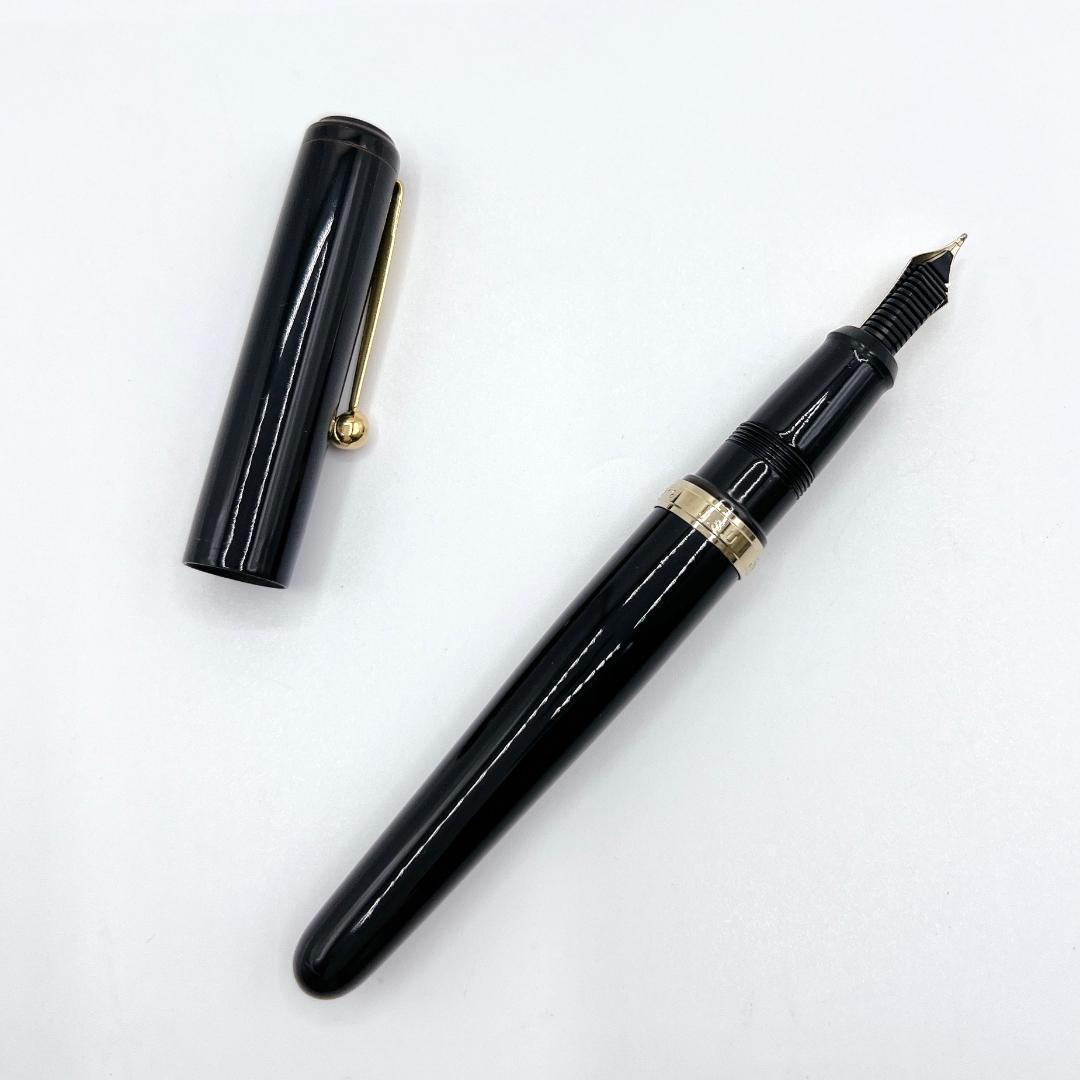 大橋堂 OHASIDO レジン 万年筆 14K J.S.U 1912 ブラック