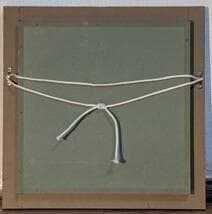 【真作】絵画　油彩　舞踏の情景　赤と白の衣装　Y187