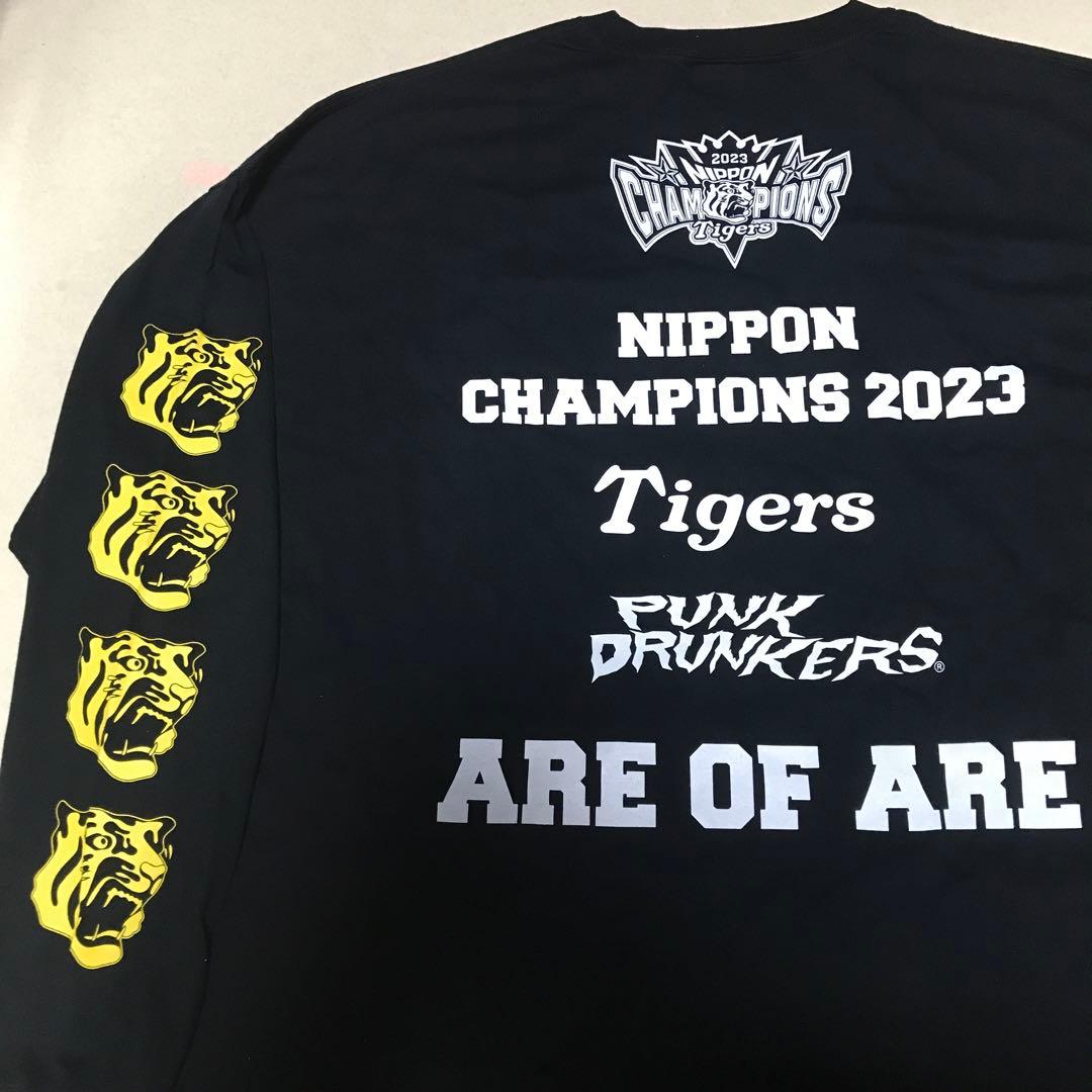 パンクドランカーズ XL 阪神タイガース 未使用 Tシャツ 日本一 優勝 黒長袖