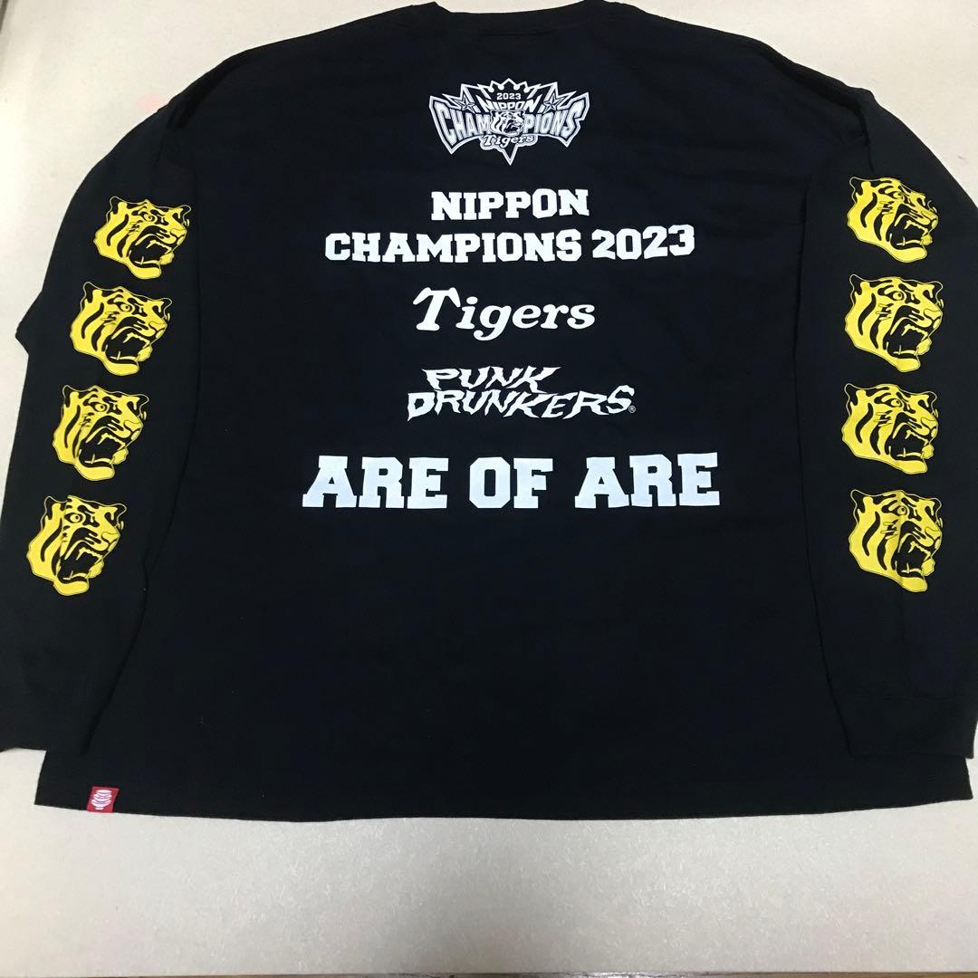 パンクドランカーズ XL 阪神タイガース 未使用 Tシャツ 日本一 優勝 黒長袖