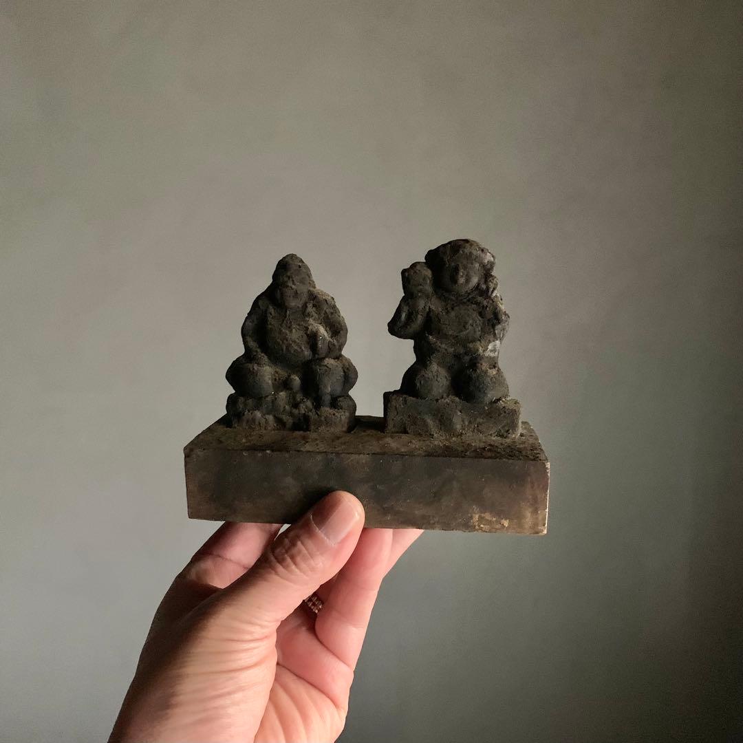 古い 土人形 大黒恵比寿 大黒様 恵比寿様 古美術 古道具 アンティーク