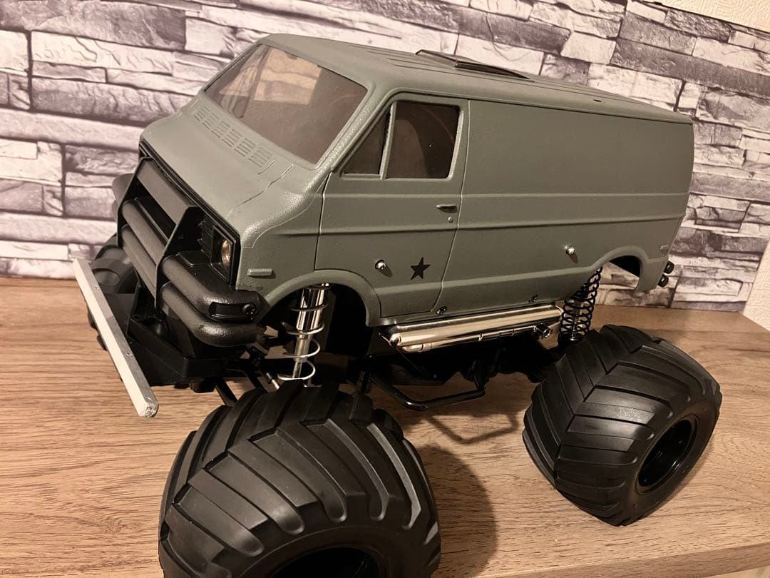 TAMIYA ランチボックス　遊び心ミリタリー風　CW-01シャーシ