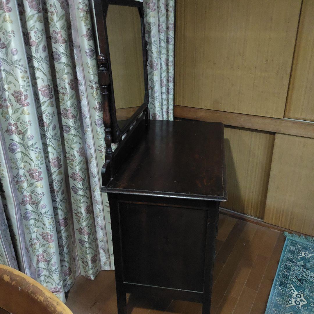 アンティーク風　鏡台　ドレッサー　収納箪笥