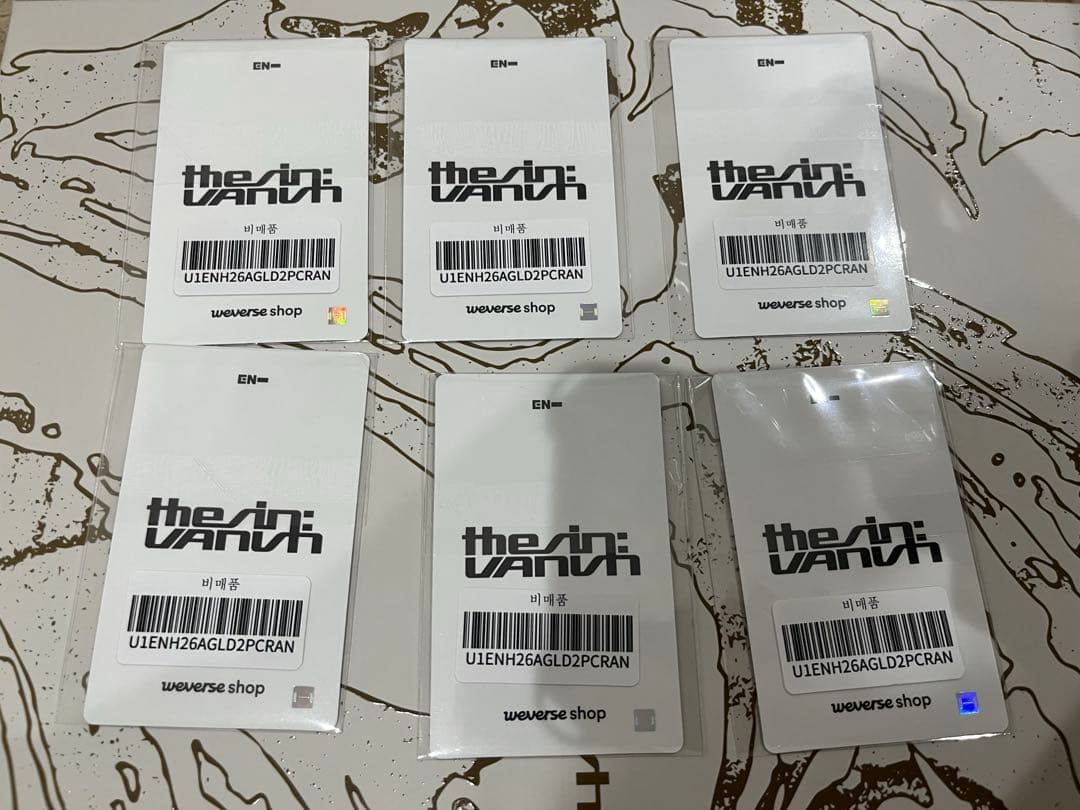 ENHYPEN weverseラキドロ 第二弾　6枚セット