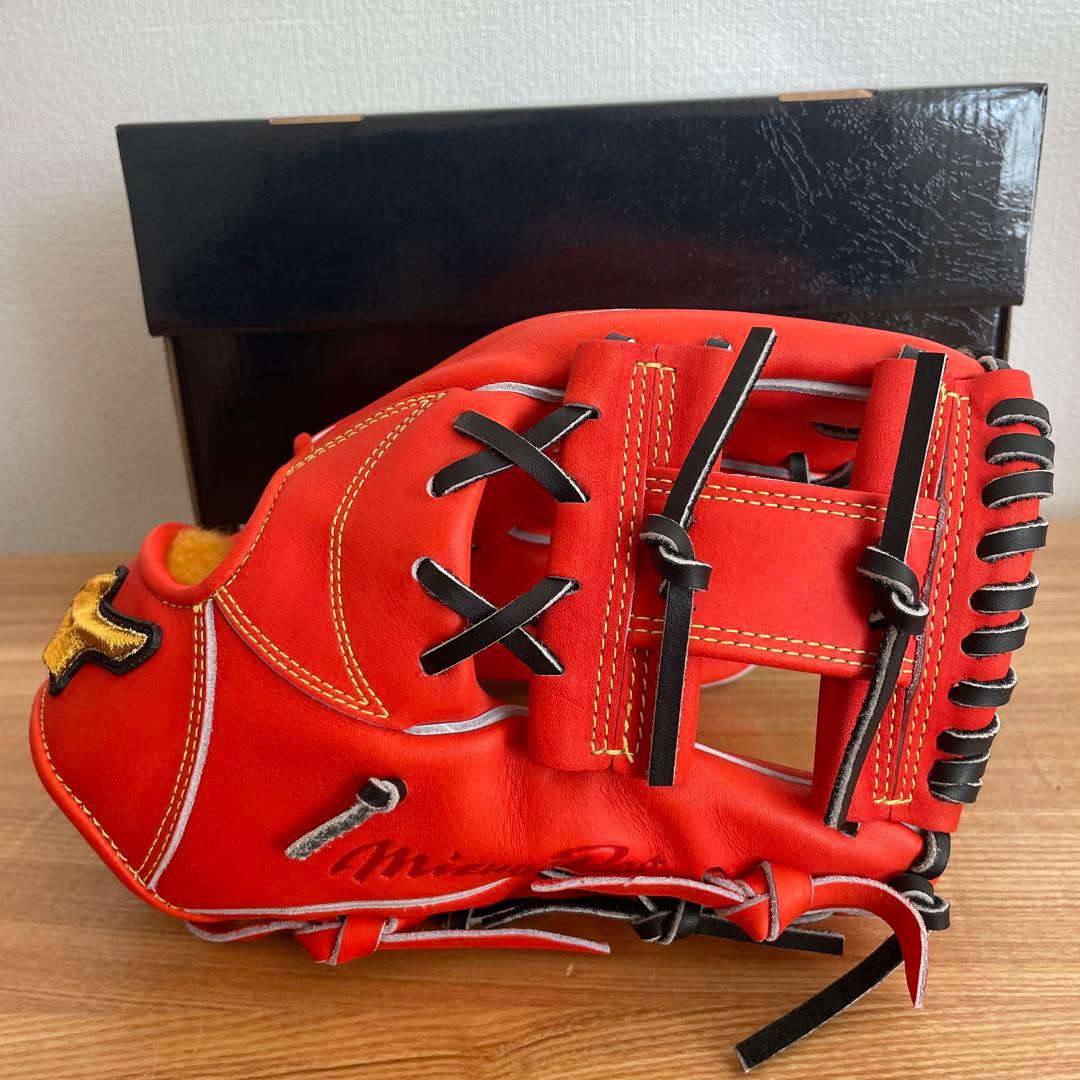 ミズノプロ　硬式用　グラブ　内野　グローブ　高校野球対応　湯もみ済み