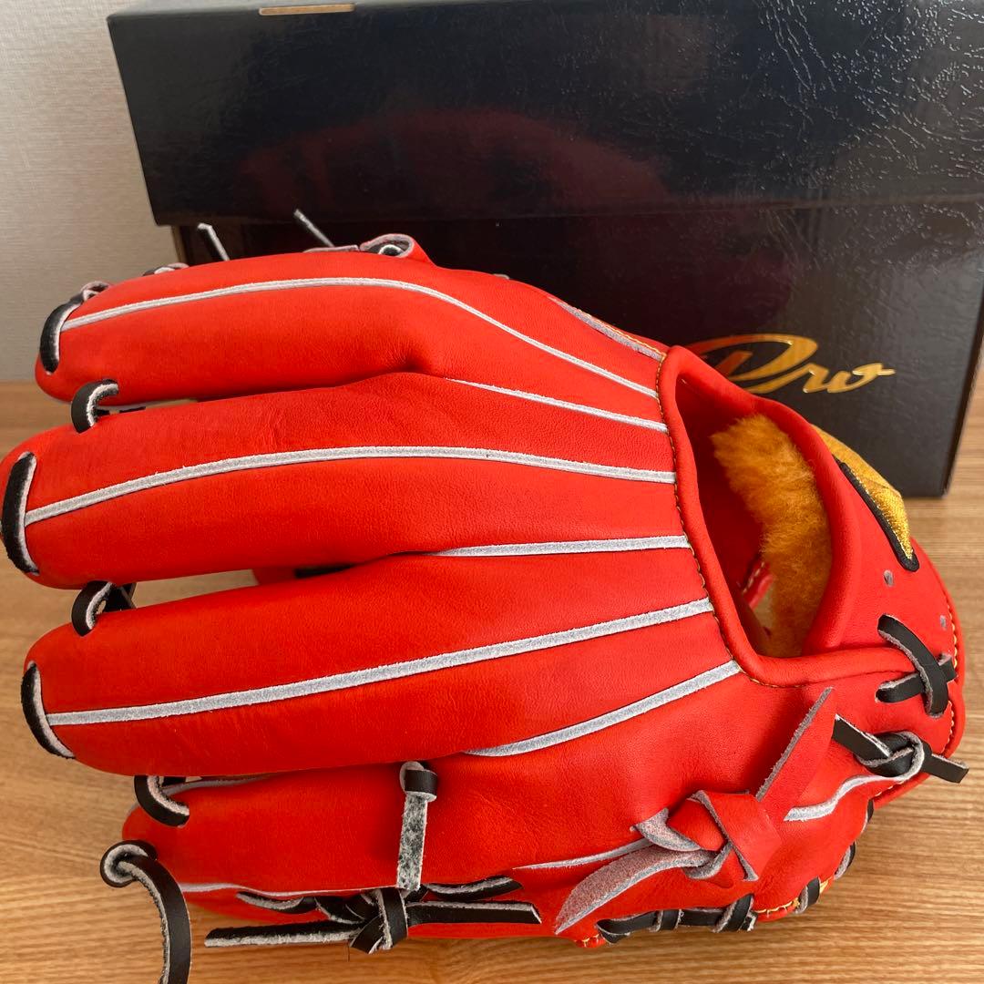 ミズノプロ　硬式用　グラブ　内野　グローブ　高校野球対応　湯もみ済み