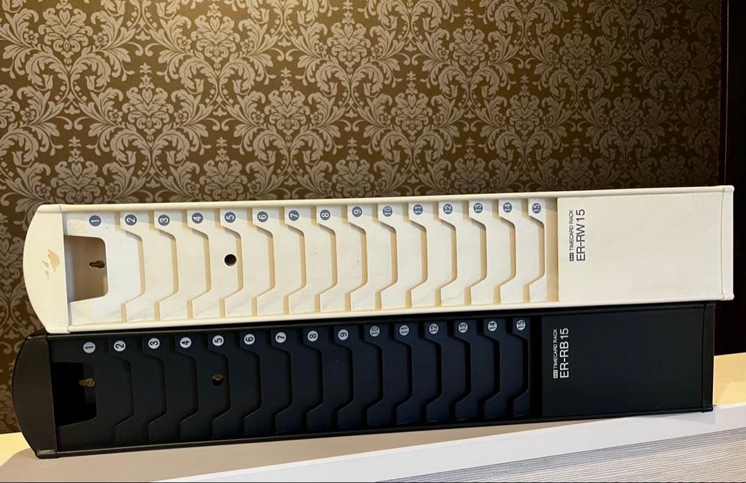 【MAX タイムレコーダー ER-201S/PC】ラック2個タイムカード80枚〜