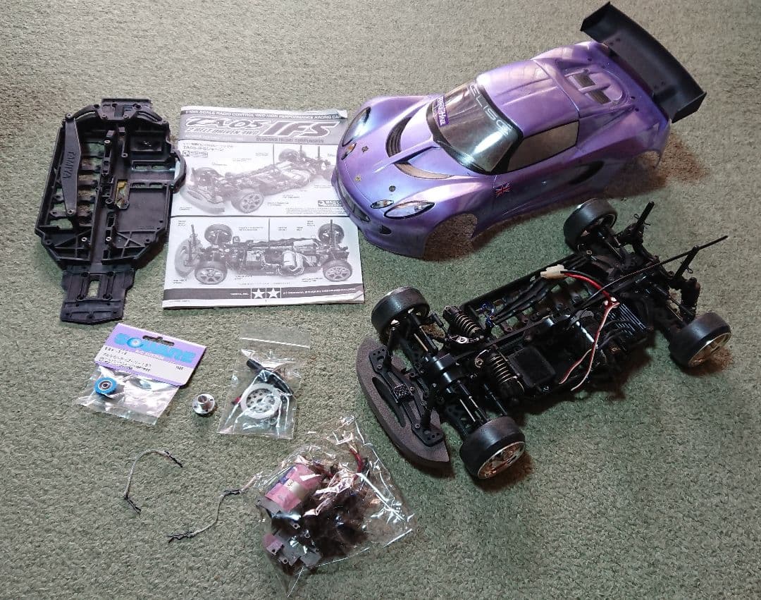 ラジコン タミヤ TA05-IFS エリーゼ ボディ ブラシレスモーター付き