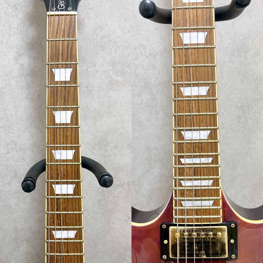 エピフォン Genesis ジェネシス デラックスプロ 虎杢 紫 エレキギター