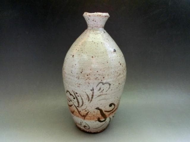 徳利■朝鮮唐津徳利「江戸期」時代物 絵唐津 古トックリ 酒器 希少 時代物 骨董