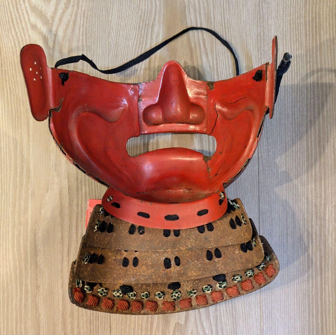 江戸時代 面頬 甲冑 前立て 武将 鎧 兜 武具 骨董