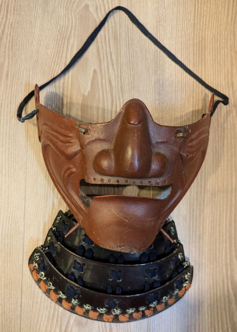 江戸時代 面頬 甲冑 前立て 武将 鎧 兜 武具 骨董