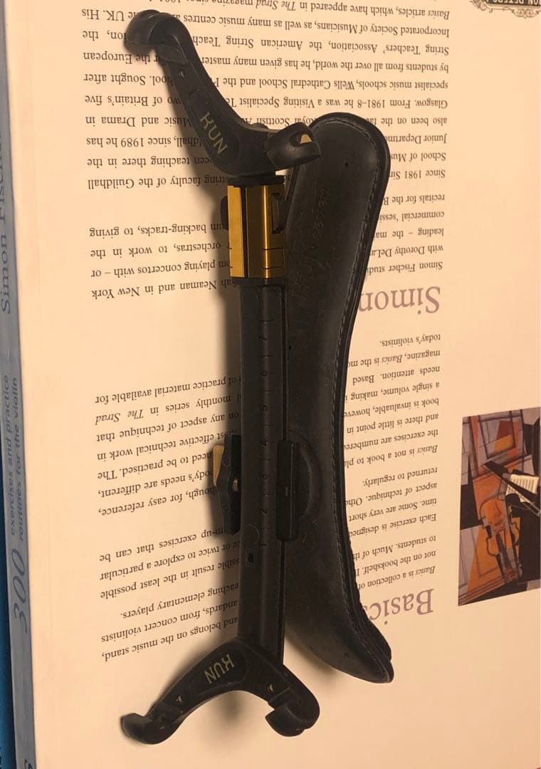 KUN seven クンセブン 箱・説明書・ 付属品あり バイオリン肩当て4/4