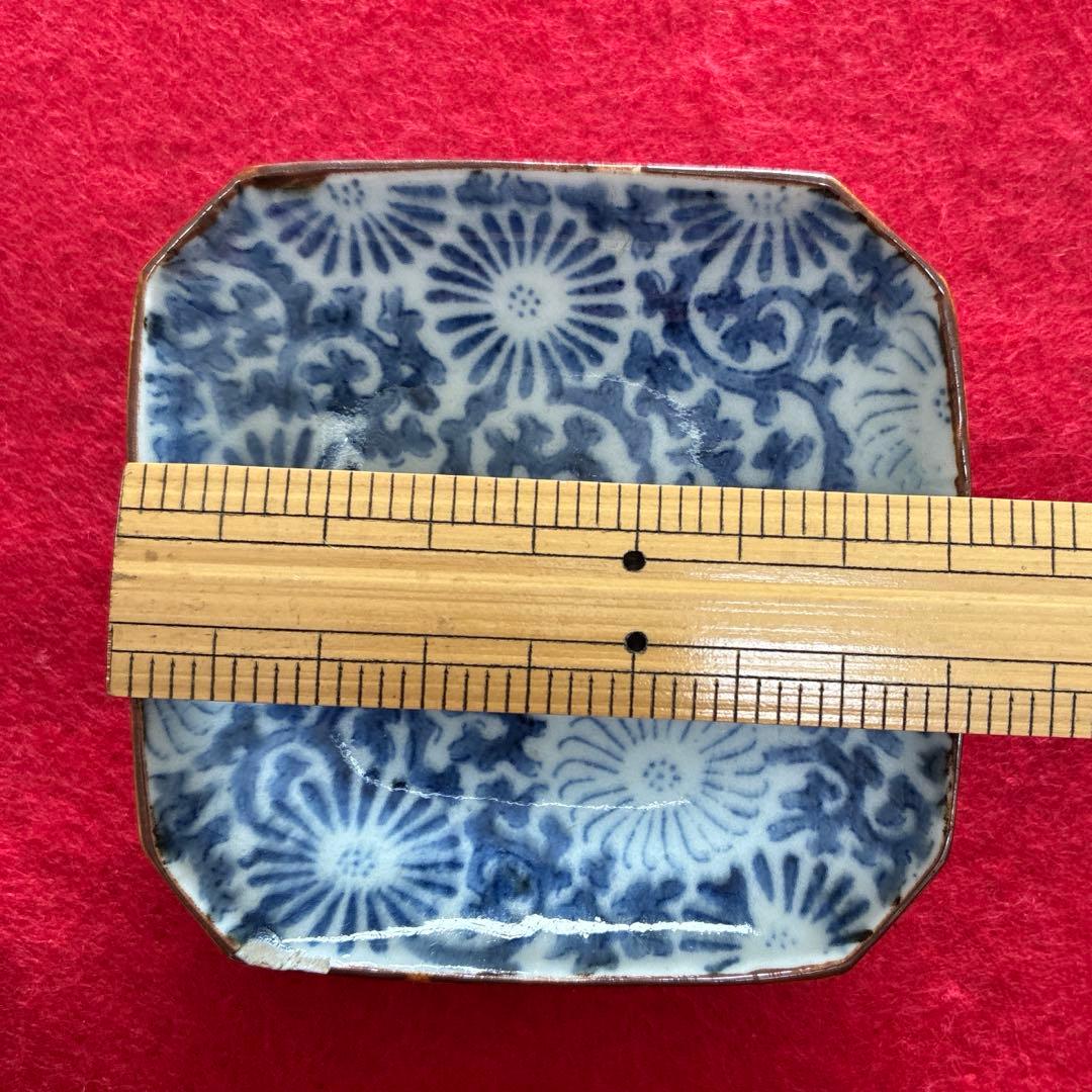 古伊万里　型摺　豆皿　小皿　江戸時代　①