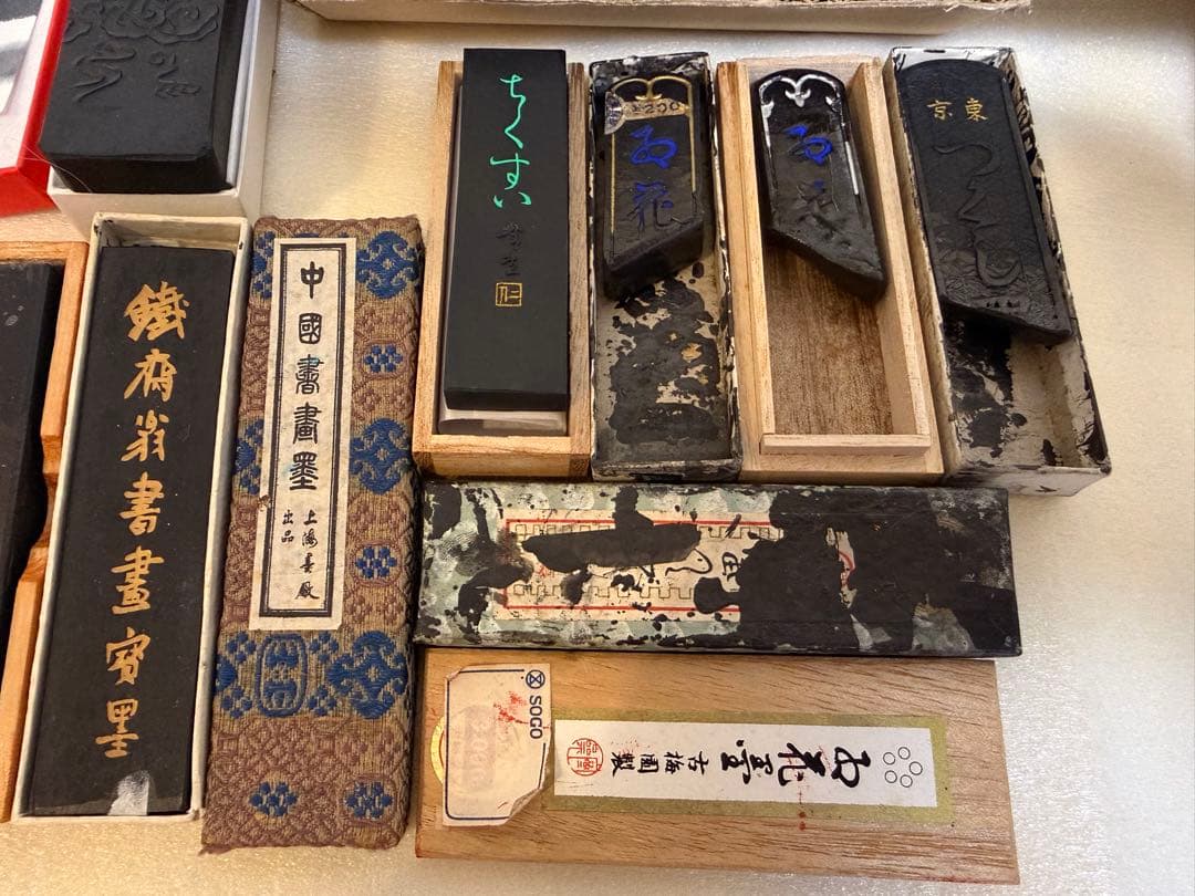 中国墨など 鉄斉翁書画宝墨 鉄斉 曹素功 美術品 上海 日本 書道 未使用＋中古