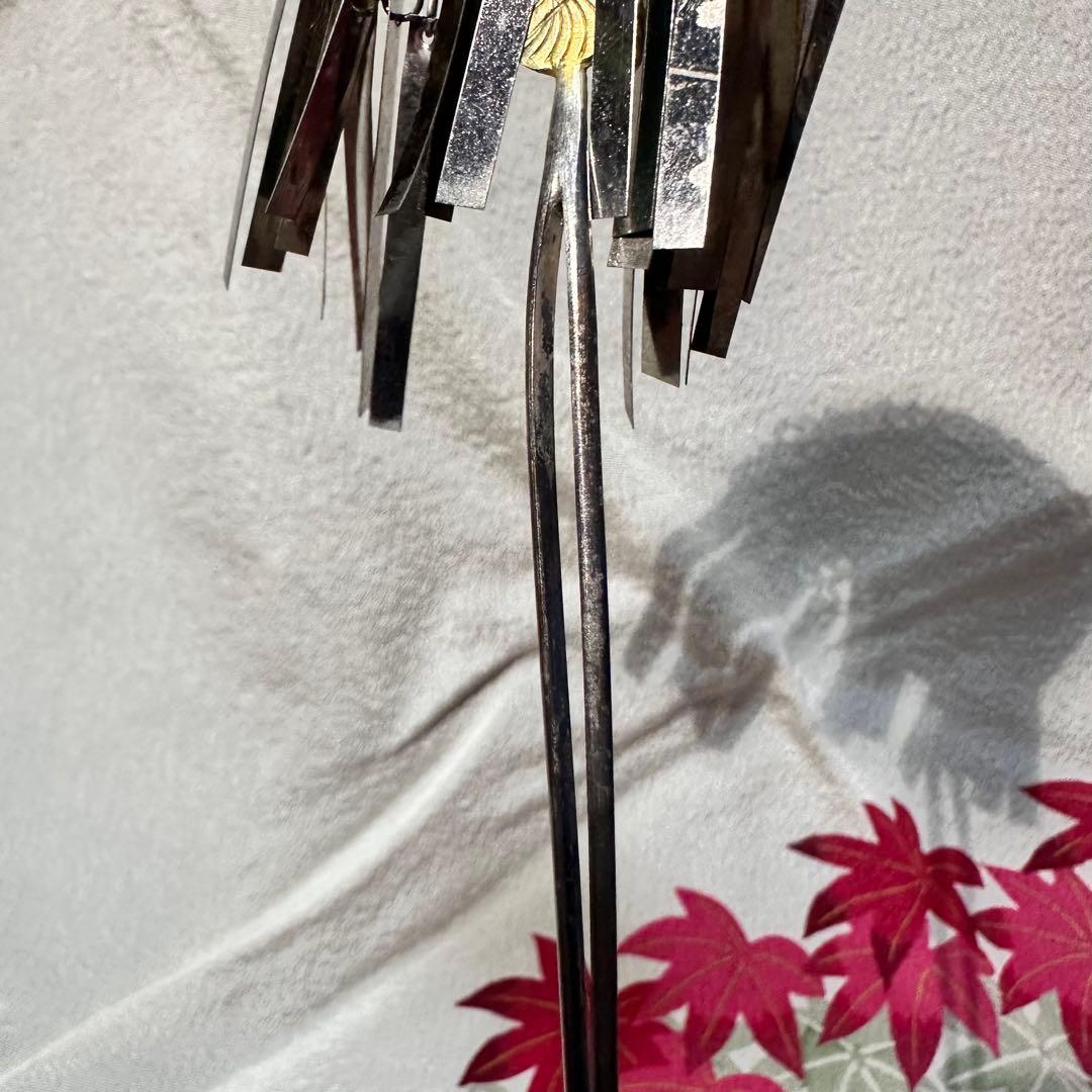 希少☆大正アンティーク　シルバーと銅のかんざし