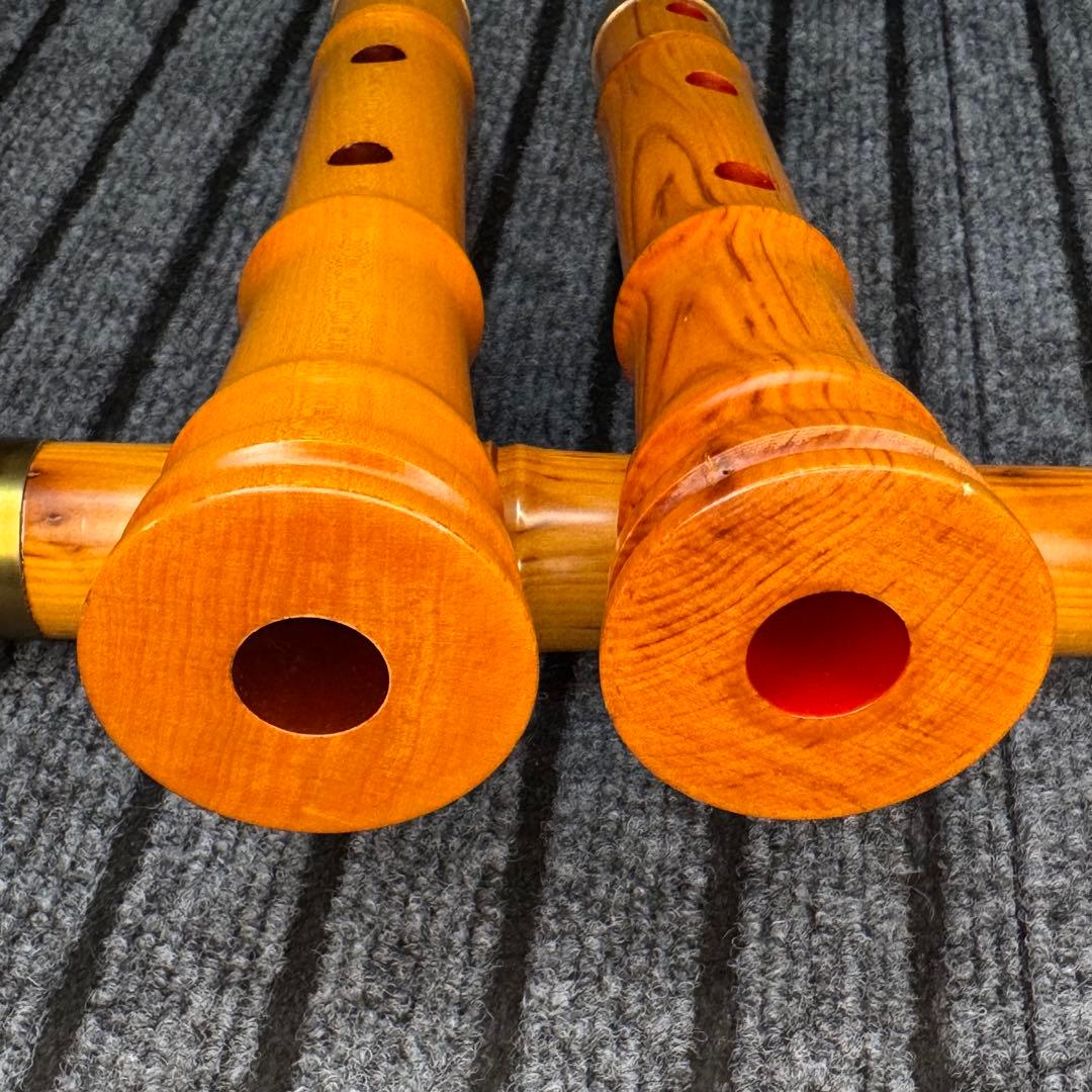 尺八 銘木 琴風尺八　２管セット