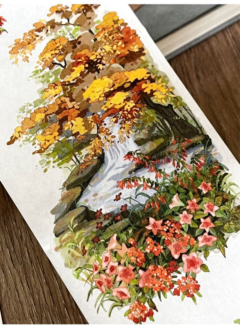 自元素文创《向野而行》海外マスキングテープ　マステ 【2288】