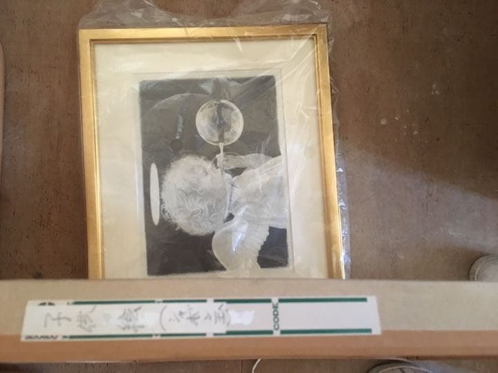 天使の子供の絵 シャボン玉