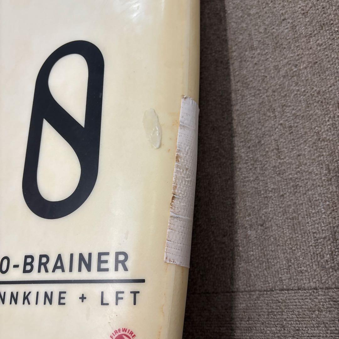 ファイヤワイヤーNO-BRAINER MANN サーフボード 5'8\" 使用感有