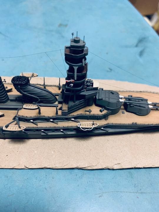 戦艦長門 (湾曲煙突) 1/700 完成品
