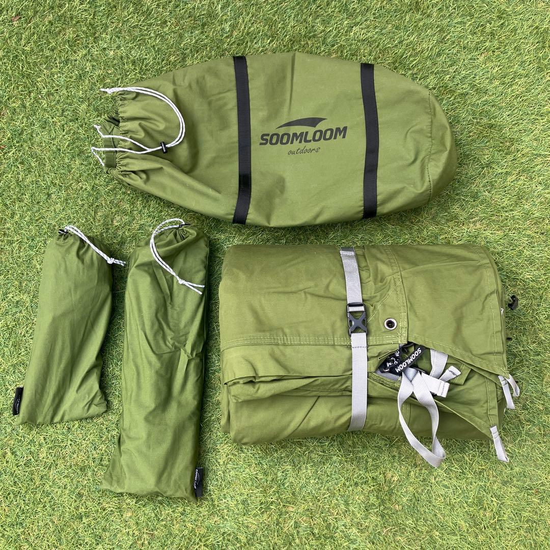 SoomLoom ミリタリーテント　X-large 専用フロントウォール付き