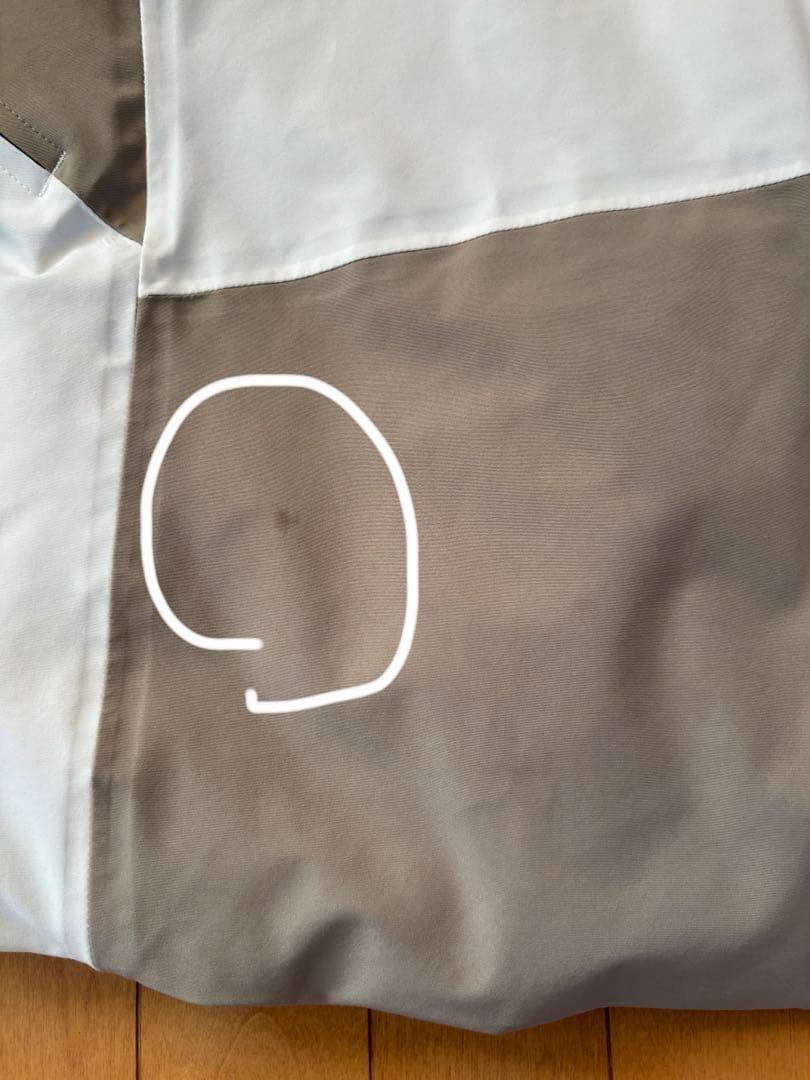 スキーウェア ジャケットとパンツセット SS ベージュ/ホワイト