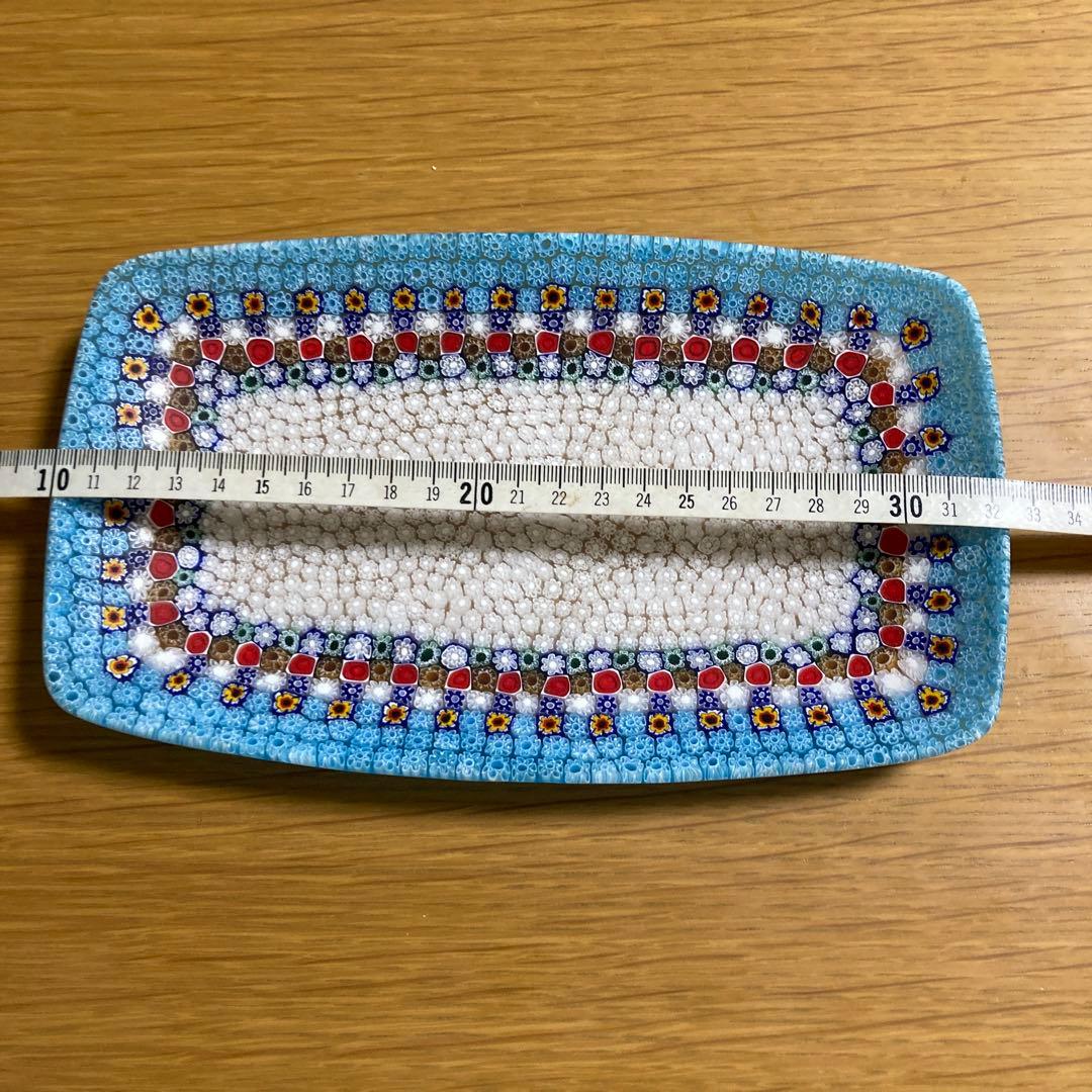 ベネチアンガラス　ミルフィオリ　プレート