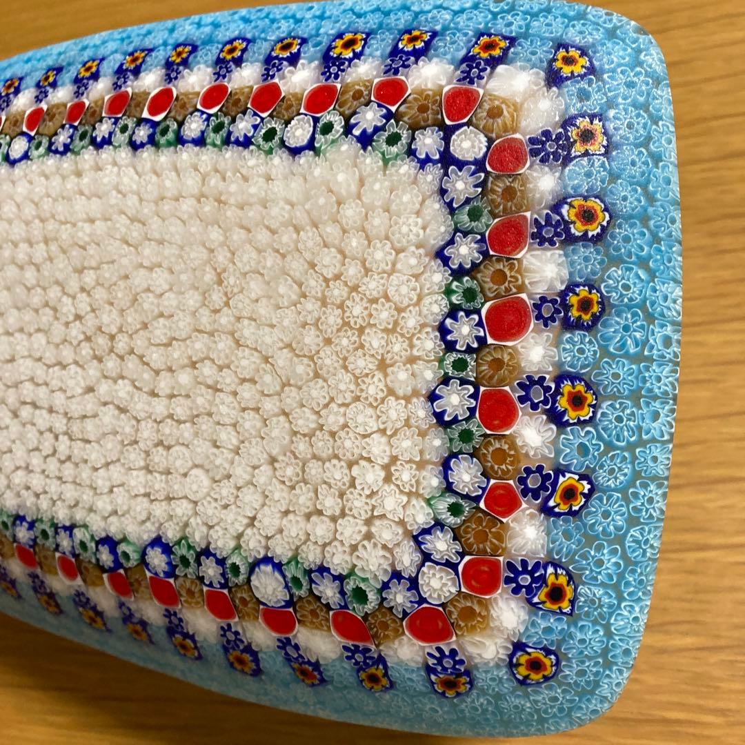 ベネチアンガラス　ミルフィオリ　プレート