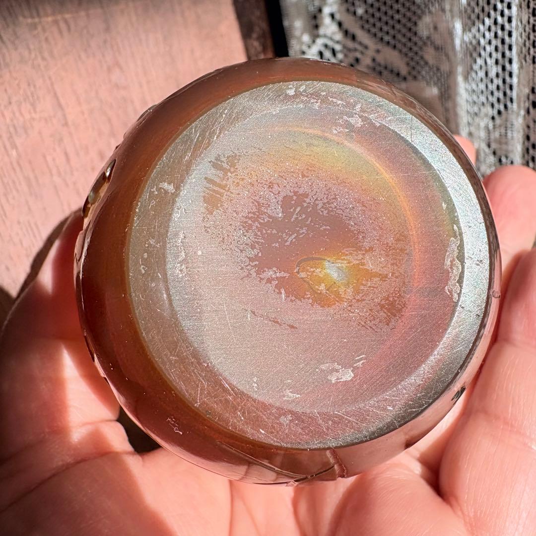 エミールガレ ガレ galle ウランガラス コップ ぐい呑み 花器 小さい壺