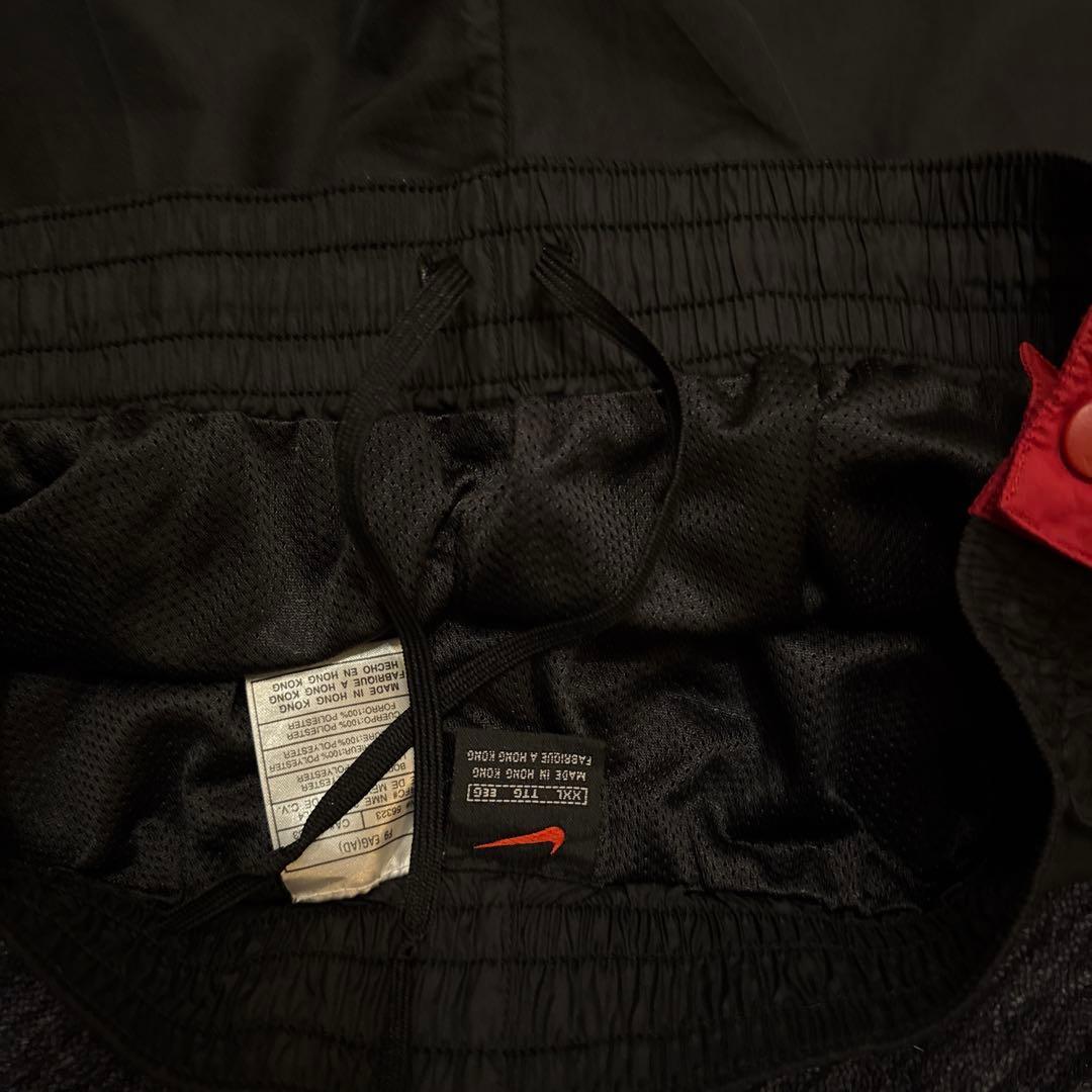 NIKE ナイロンパンツ 赤 黒 テック Y2K