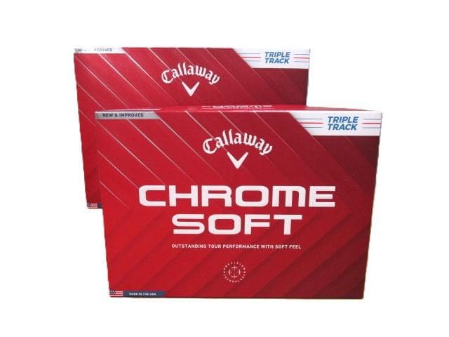 キャロウェイ クロムソフト　トリプルトラック　ホワイト　2ダースセット