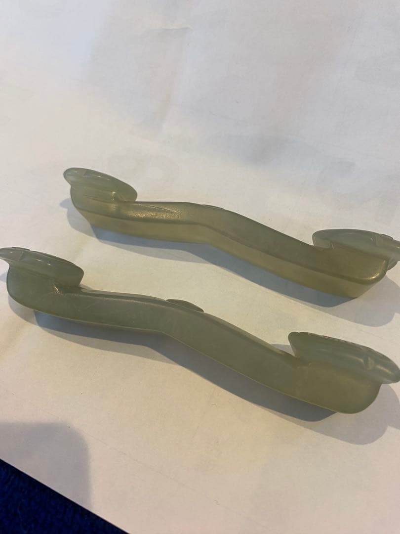 古白玉彫刻如意2点セット85g TA1159