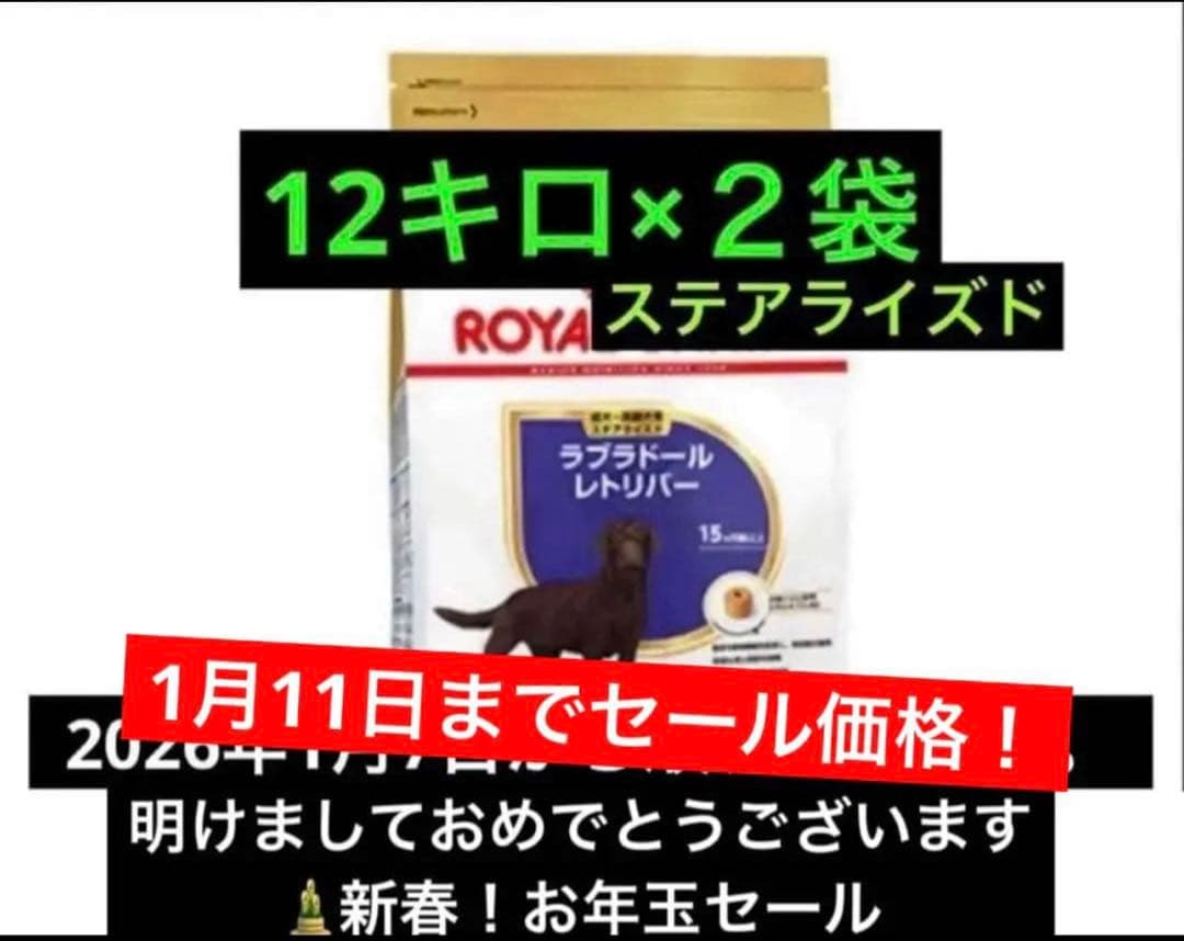  CANIN ラブラドール 12キロ×2袋　ロイヤルカナン