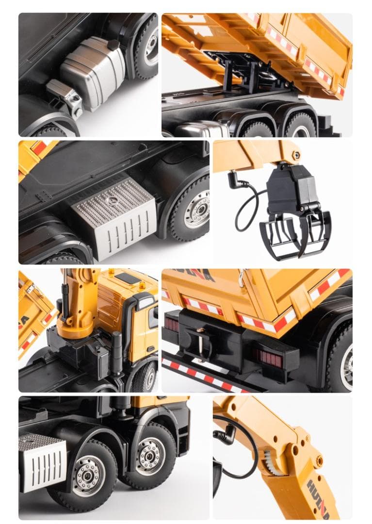 1/14サイズ　折り曲げクレーントラックラジコンHUINA　1538